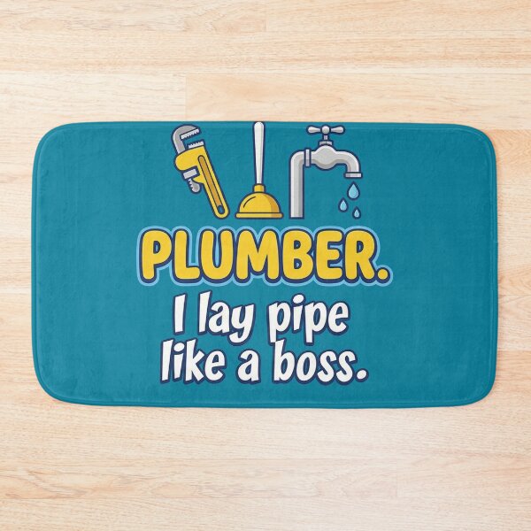 Item preview, Plumber I Lay Pipe Like A Boss - Funny Adult Humor Trade Art designed and sold by AdyKurniawan.