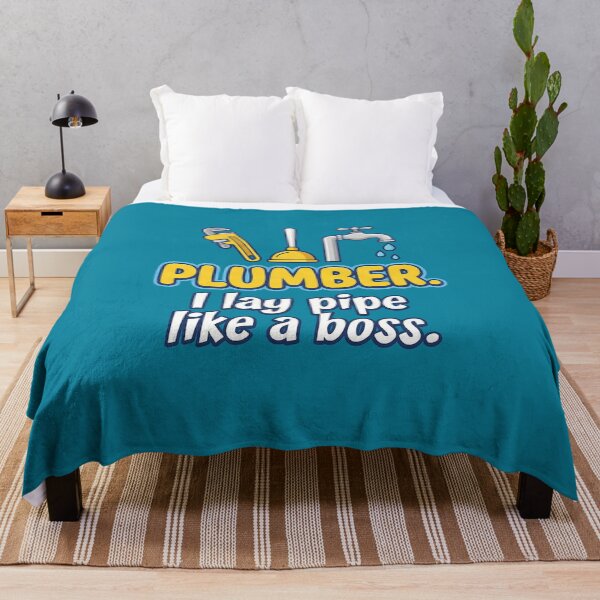Item preview, Plumber I Lay Pipe Like A Boss - Funny Adult Humor Trade Art designed and sold by AdyKurniawan.