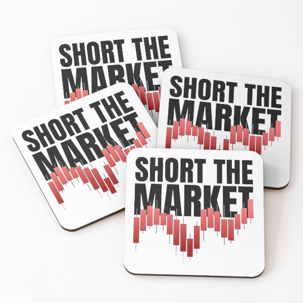 Item preview, Short The Market | Bearish Red Candlestick Chart & Put Option Trading designed and sold by PixelPlush.