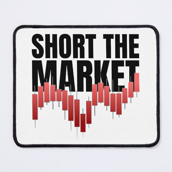 Item preview, Short The Market | Bearish Red Candlestick Chart & Put Option Trading designed and sold by PixelPlush.