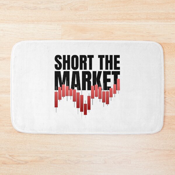Item preview, Short The Market | Bearish Red Candlestick Chart & Put Option Trading designed and sold by PixelPlush.
