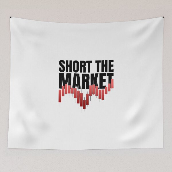 Item preview, Short The Market | Bearish Red Candlestick Chart & Put Option Trading designed and sold by PixelPlush.