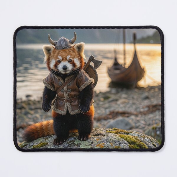 Item preview, Eric the Red Panda Viking designed and sold by Tridentulus.