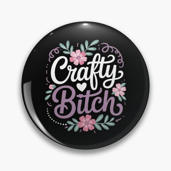 Item preview, Crafty Bitch Illustration for Women Crafters designed and sold by andreaswest.