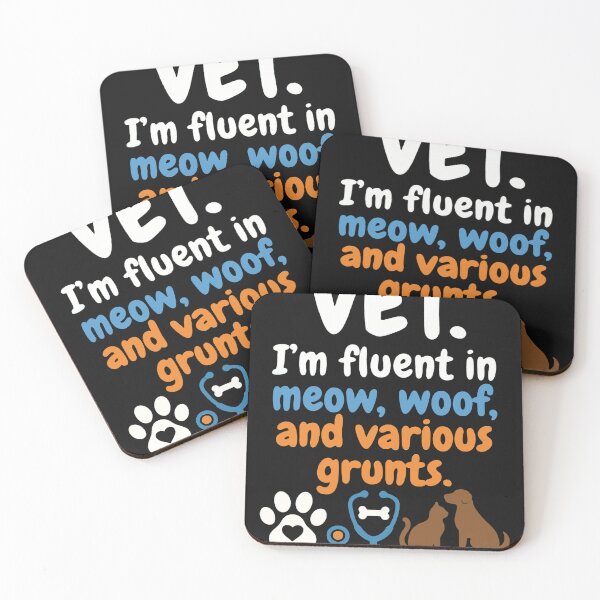 Item preview, Vet I'm Fluent In Meow Woof And Grunts - Funny Veterinarian Art designed and sold by AdyKurniawan.