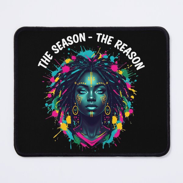 Item preview, The Season The Reason Afro Art Portrait – Bold Cultural Illustration designed and sold by Teetreasure2.