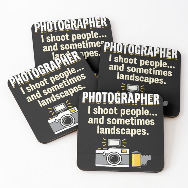 Item preview, Photographer I Shoot People And Sometimes Landscapes - Funny Camera Art designed and sold by AdyKurniawan.