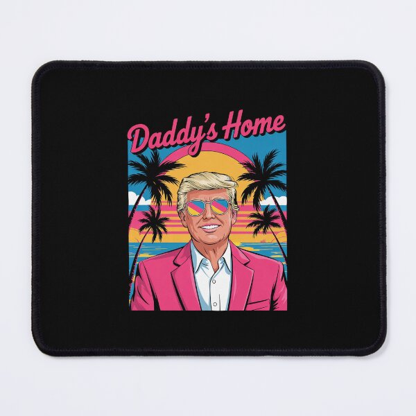 Item preview, Humor Daddys Home White House Trump Pink  designed and sold by MarkLeedsArt.