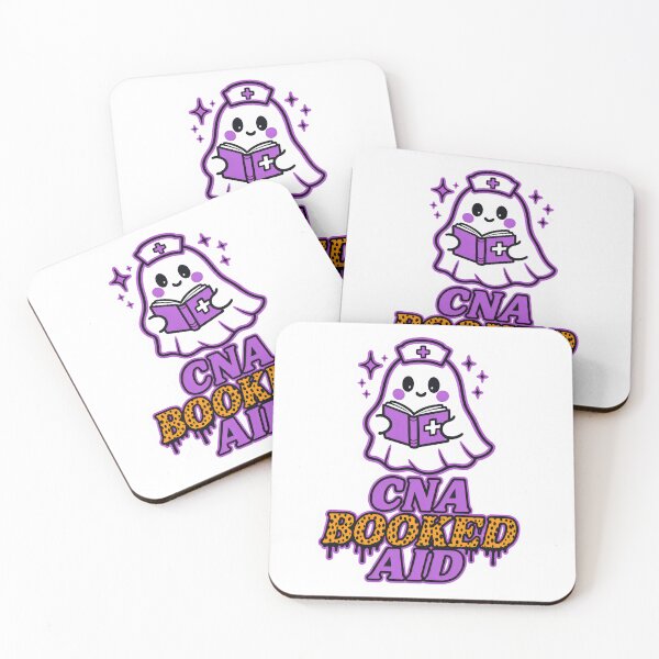 Item preview, CNA Booked Aid – Cute Ghost CNA Studying Halloween Design designed and sold by ClinicalHubs.