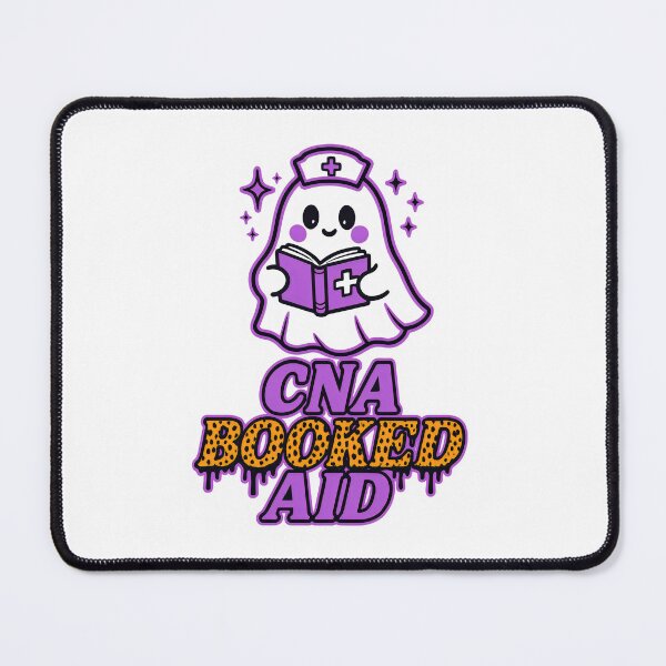 Item preview, CNA Booked Aid – Cute Ghost CNA Studying Halloween Design designed and sold by ClinicalHubs.