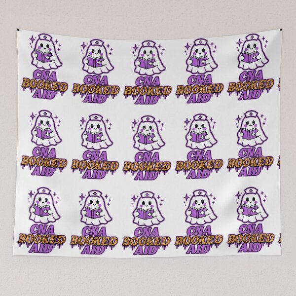 Item preview, CNA Booked Aid – Cute Ghost CNA Studying Halloween Design designed and sold by ClinicalHubs.