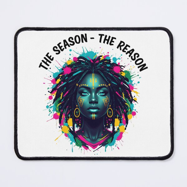 Item preview, The Season The Reason Afro Art Portrait – Bold Cultural Illustration designed and sold by Teetreasure2.
