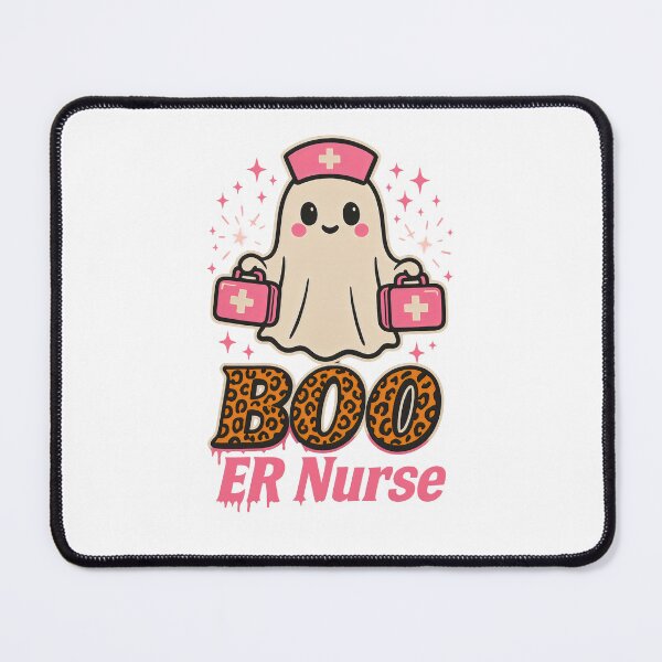 Item preview, Boo ER Nurse – Cute Ghost Emergency Nurse Halloween Design designed and sold by ClinicalHubs.