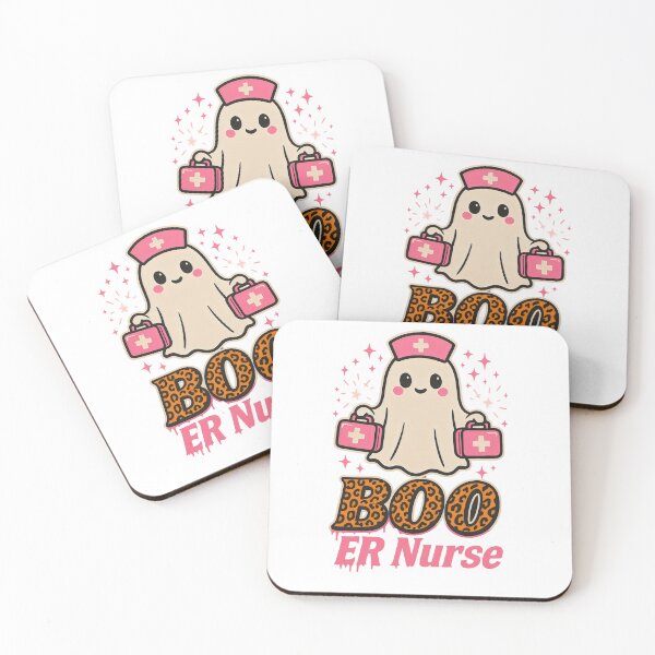 Item preview, Boo ER Nurse – Cute Ghost Emergency Nurse Halloween Design designed and sold by ClinicalHubs.