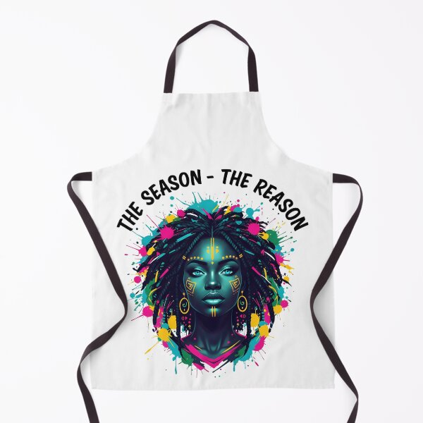 Item preview, The Season The Reason Afro Art Portrait – Bold Cultural Illustration designed and sold by Teetreasure2.