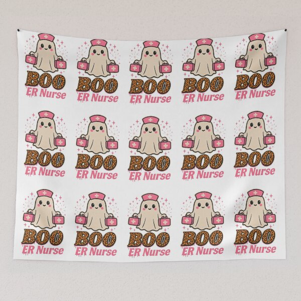 Item preview, Boo ER Nurse – Cute Ghost Emergency Nurse Halloween Design designed and sold by ClinicalHubs.