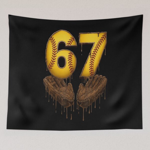 Item preview, Softball 67 Six Seven Meme Funny 6-7 Drip Catcher Men designed and sold by kallerqptart.