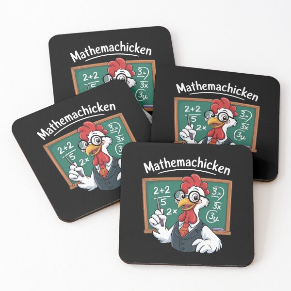 Item preview, Math Teacher Chicken Mathemachicken Pun  designed and sold by DigitaldeligArt.
