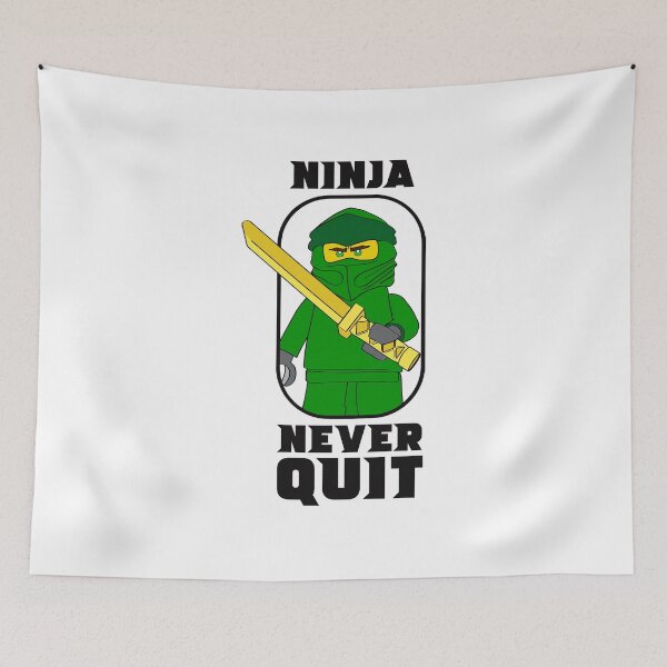Item preview, Ninjago Ninja Never Quit Lloyd Green Fan designed and sold by bravorodmyr.