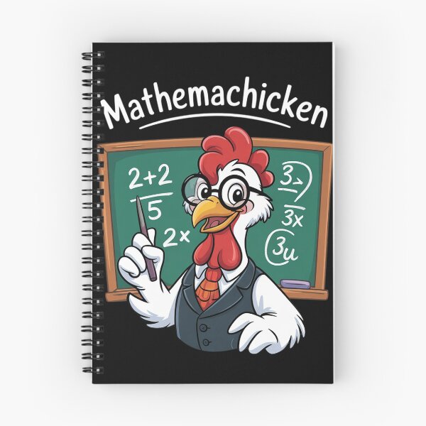 Item preview, Math Teacher Chicken Mathemachicken Pun  designed and sold by DigitaldeligArt.