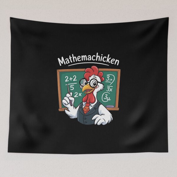 Item preview, Math Teacher Chicken Mathemachicken Pun  designed and sold by DigitaldeligArt.