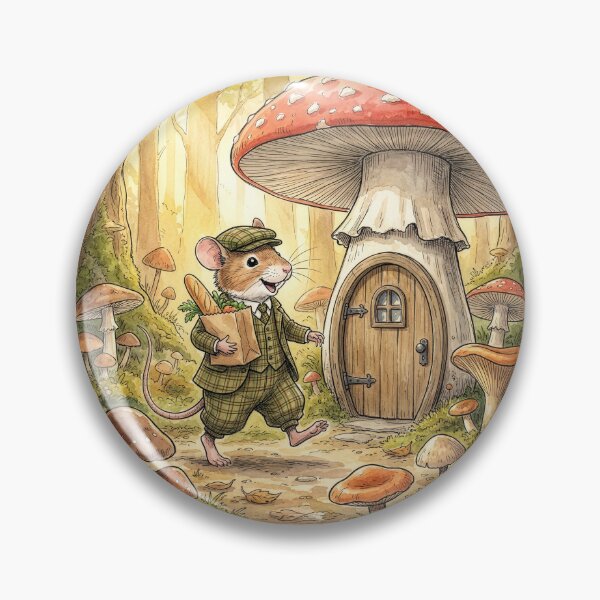 Item preview, Mouse Lives in Mushroom House designed and sold by Tridentulus.