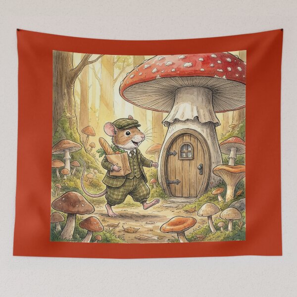 Item preview, Mouse Lives in Mushroom House designed and sold by Tridentulus.