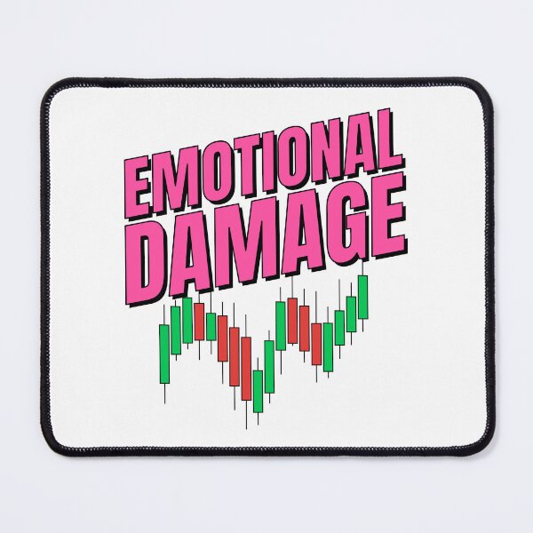 Item preview, Emotional Damage Trading Meme – Stock Market Candlestick Chart Humor designed and sold by PixelPlush.