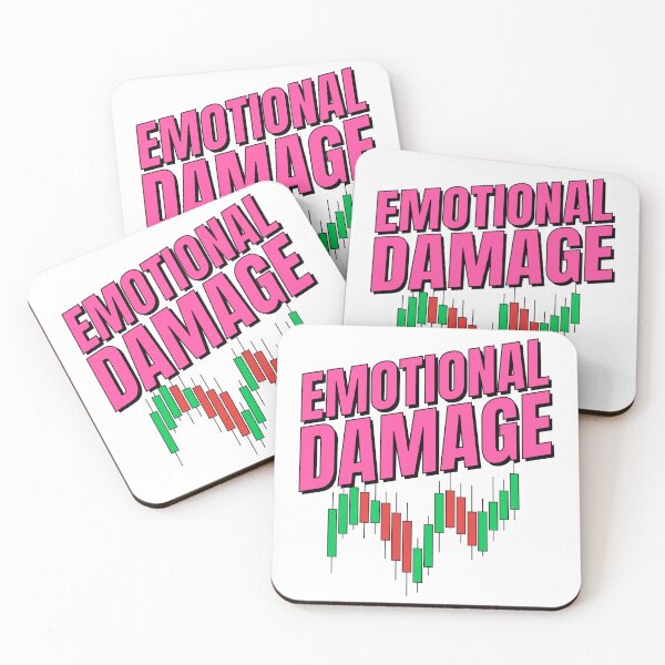Item preview, Emotional Damage Trading Meme – Stock Market Candlestick Chart Humor designed and sold by PixelPlush.