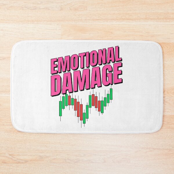 Item preview, Emotional Damage Trading Meme – Stock Market Candlestick Chart Humor designed and sold by PixelPlush.