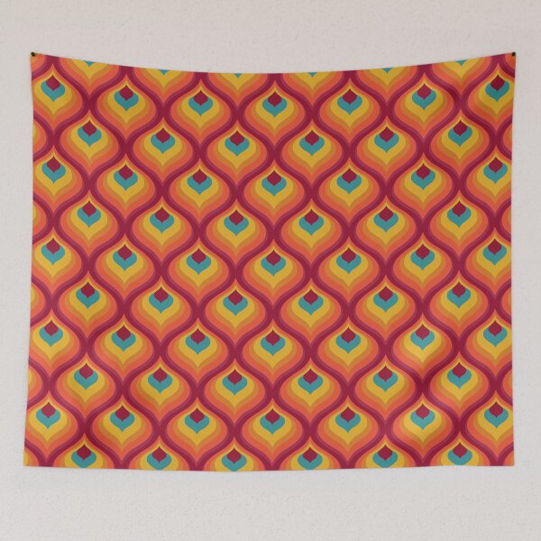 Item preview, Retro peacock pattern designed and sold by rheyes.