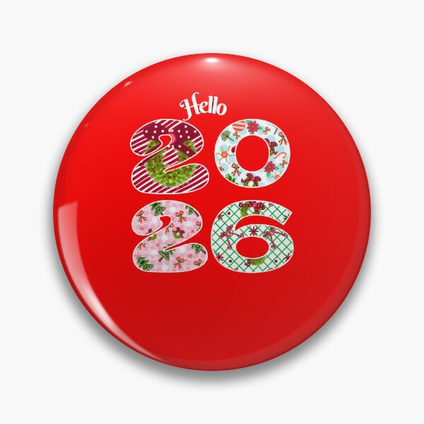 Item preview, Hello 2026 Fun Christmas Pattern Block Numerals designed and sold by HopeAndHustle.