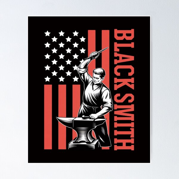 Item preview, Cool Blacksmith Art For Men Blacksmithing Anvil Tool Forging designed and sold by margaridroso.