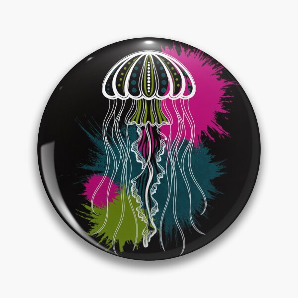 Item preview, Colourful paint Splashed Jellyfish designed and sold by margaridroso.