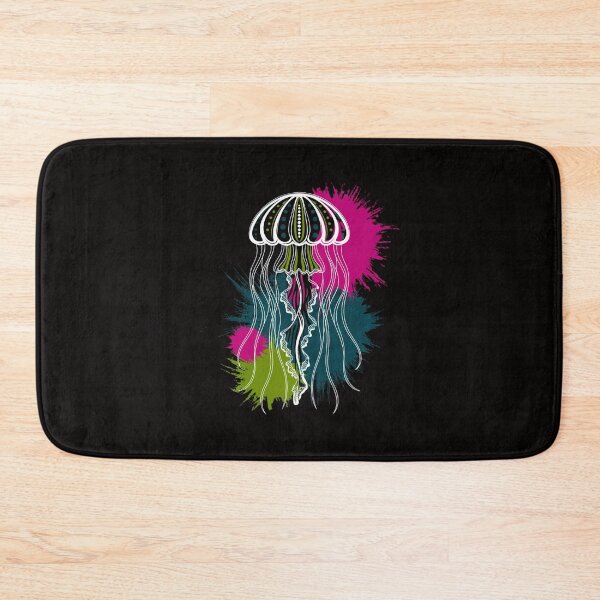 Item preview, Colourful paint Splashed Jellyfish designed and sold by margaridroso.