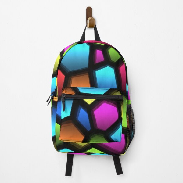 Item preview, Neon Polygon Mosaic designed and sold by Kaleidoscope Print.