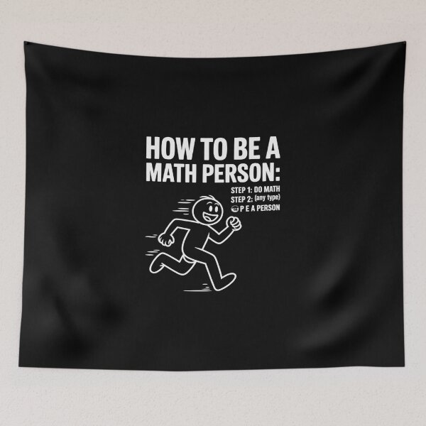 Item preview, How To Be A Math Person 1  designed and sold by DigitaldeligArt.