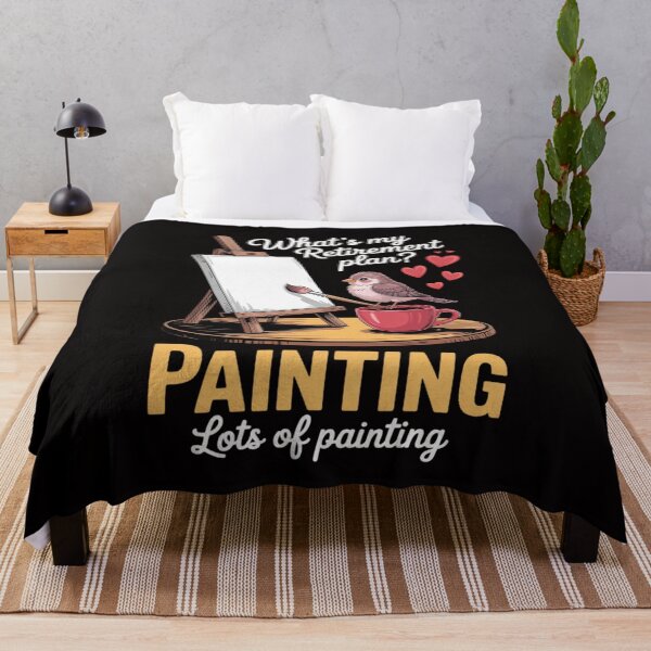 Item preview, Whats My Retirement Plan Painting Artist designed and sold by margaridroso.