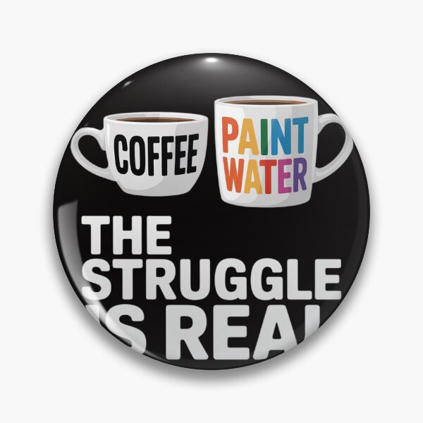 Item preview, Watercolor Painting The Struggle Is Real Acrylic Painting designed and sold by margaridroso.