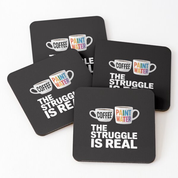 Item preview, Watercolor Painting The Struggle Is Real Acrylic Painting designed and sold by margaridroso.