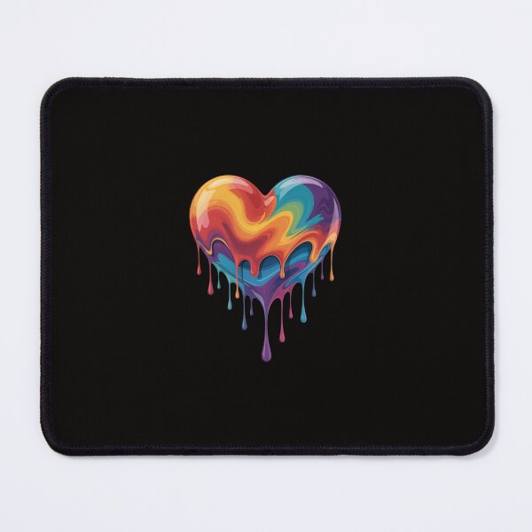 Item preview, Rainbow Paint Love Heart Paint Dripping designed and sold by margaridroso.