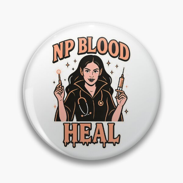 Artikelvorschau, NP Blood Heal – Vampir-Krankenschwester-Halloween-Design entworfen und verkauft von ClinicalHubs.