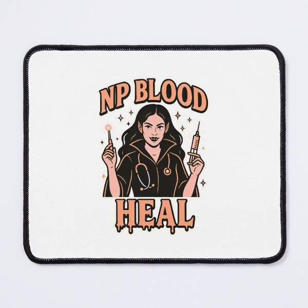 Item preview, NP Blood Heal – Vampire Nurse Practitioner Halloween Design designed and sold by ClinicalHubs.