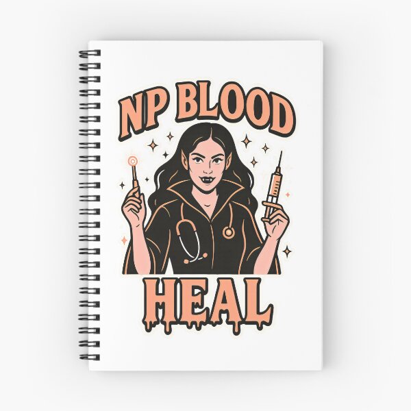 Artikelvorschau, NP Blood Heal – Vampir-Krankenschwester-Halloween-Design entworfen und verkauft von ClinicalHubs.