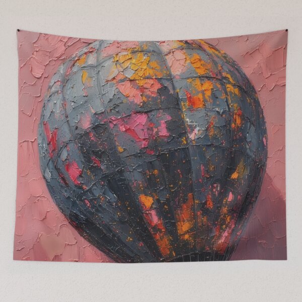 Item preview, Painting of an opulent, colorful hot air balloon designed and sold by Mianku | Für das Leben.