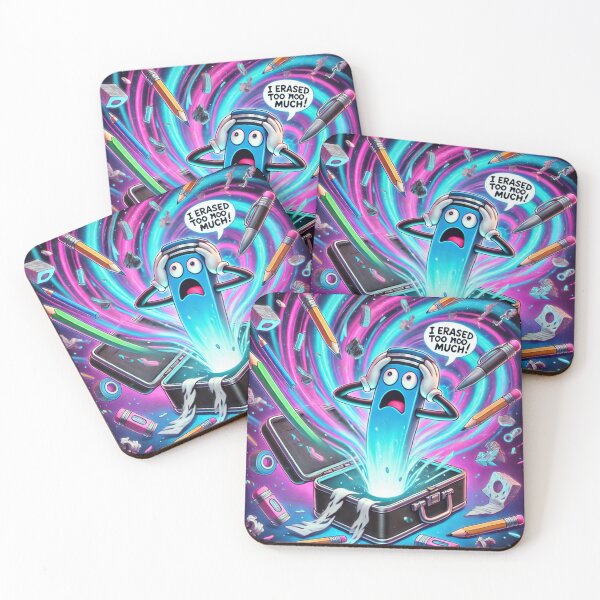 Item preview, I Erased Too Much – Creative Meltdown Chaos designed and sold by ComedyInkFactor.