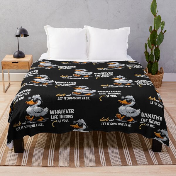 Item preview, Whatever Life Throws At You – Funny Duck Quote designed and sold by sssweetness.