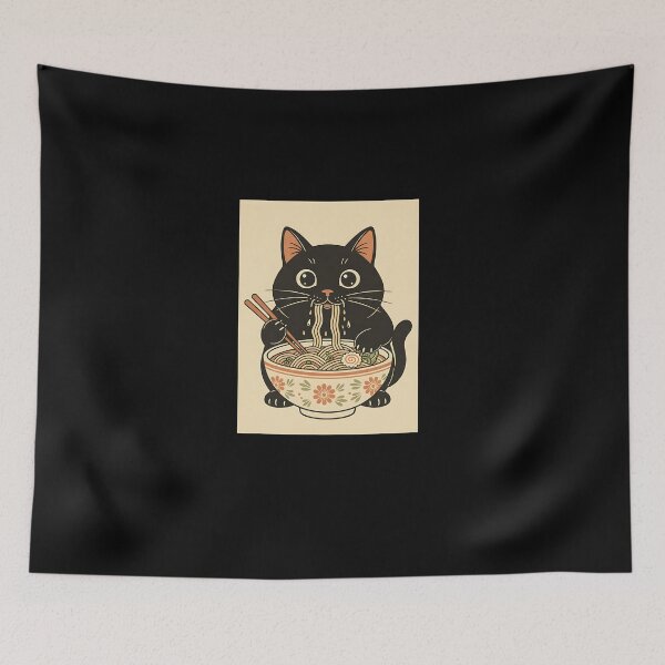 Item preview, Funny Cute Cat Japanese Food designed and sold by SWEET-TINAPAY.