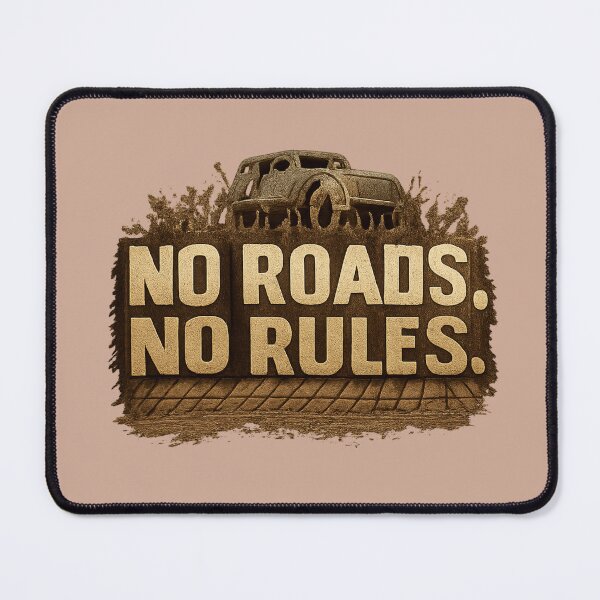 Item preview, No Roads No Rules Mud Block Off-Road Freedom 4x4 Design designed and sold by MUKUND FASHION DESIGN.