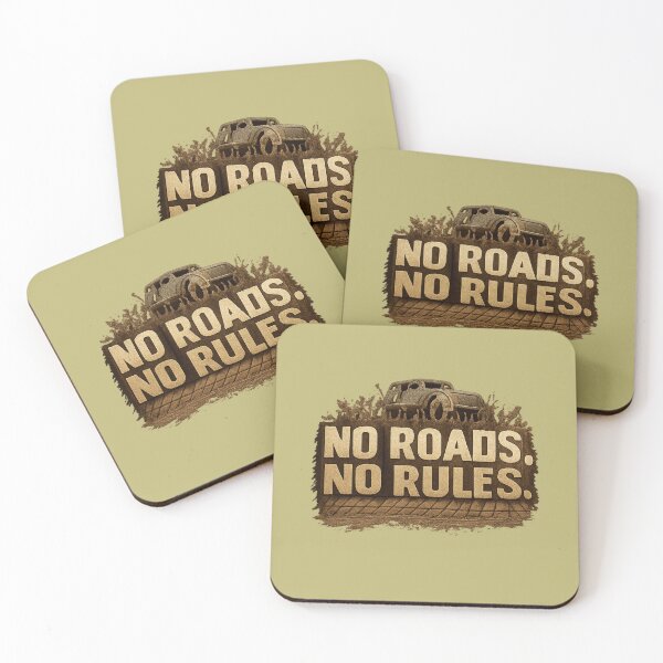 Item preview, No Roads No Rules Mud Block Off-Road Freedom 4x4 Design designed and sold by MUKUND FASHION DESIGN.